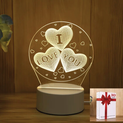 3D “I Love You” LED Visualization Lamp – The Perfect Gift for Birthdays or Anniversaries